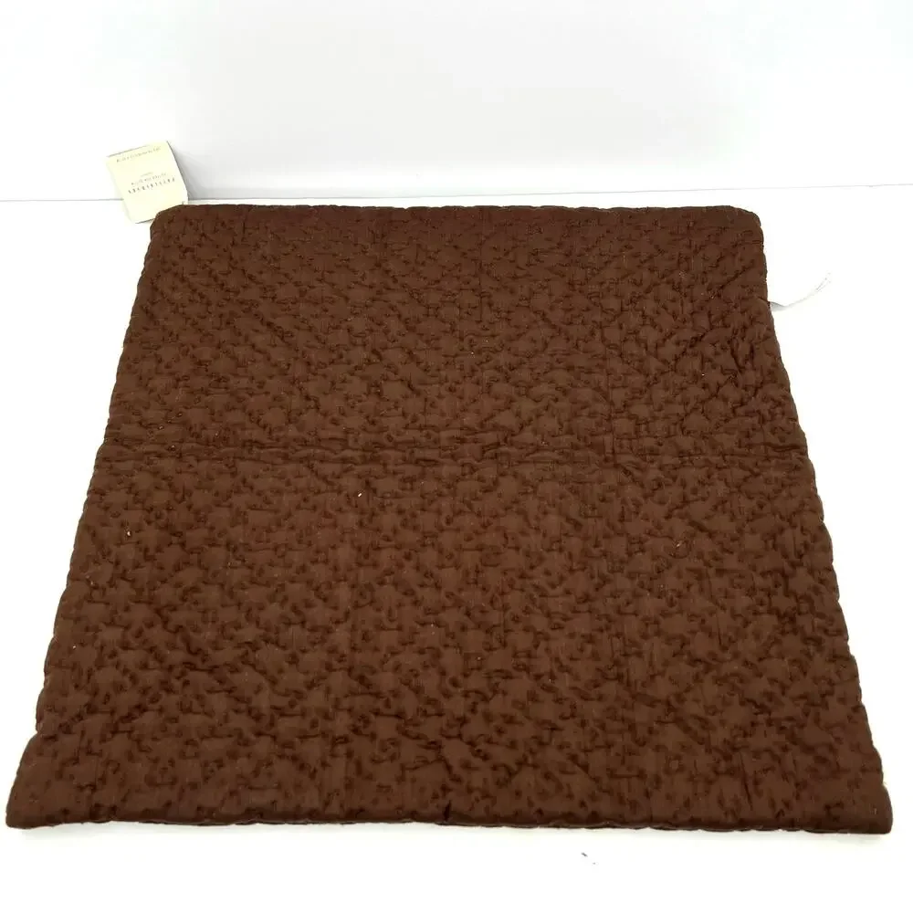 Pottery Barn quilted silk pillow cover - Euro sham